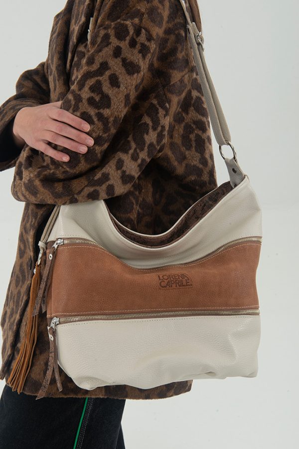 Cartera Malabo / Camel + Beige