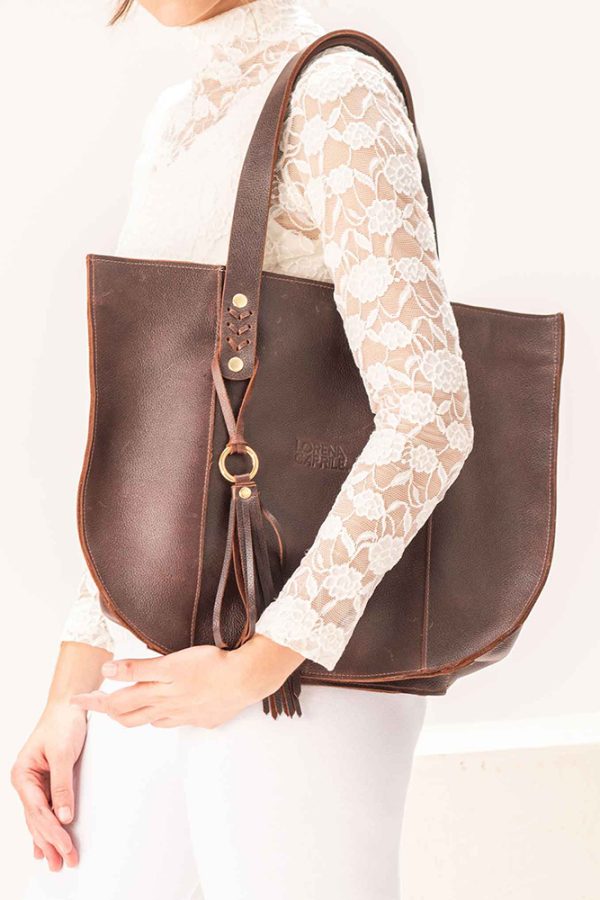 Bolso Londres / Cuero Chocolate