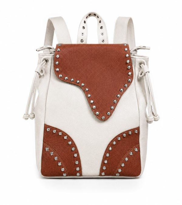 Mochila Ferrando / Cuero Blanco + Whisky